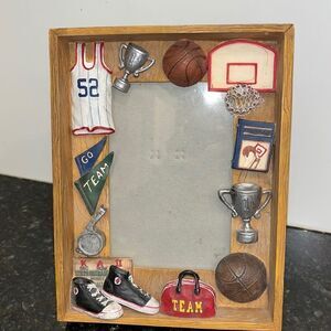 Sports 3D Basketball Baseball Boys Girls Kids PICTURE PHOTO FRAME 6” x 8”